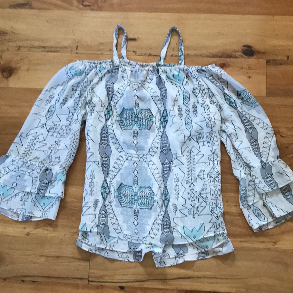 Parker Ruffle Sleeve Blouse Top